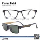 Men Full Rim TR90 Fashion Magnetic Clip On Polarized Sunglasses 2015 thumbnail-1