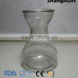 hot sale clear glass vase, glass bottle, hyacinth vase