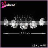 Diamond Flower Silver Metal Hair Comb Wedding Hair Jewelry Magic Hair Comb thumbnail-3