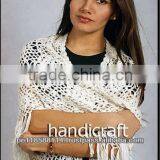 ALPACA WOOL CROCHET SHAWL