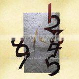 2014 New Design Clock, Stone Veneer Wall Clock With Acrylic Numbers, Unique Clock, Designer Clock, Decorative Wall Clock