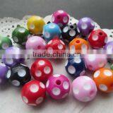 Newest Halloween Mixed Colorful Color Polka Dot Acrylic Resin Chunky Beads for Jewerly Making ! thumbnail-1