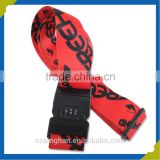 wholesale customized heat-transfer printed polyester luggage strap belt
