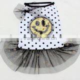 Puppy Pet Clothes Summer Dog Cute Smiling Face Round Dot Little Skirt XS-XL 16693 thumbnail-2