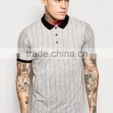 60% Cotton 40% Polyester Polo Shirts In China ,New Design Polo T Shirt Slim Fit Vertical Striped Men'S Polo Shirt thumbnail-1