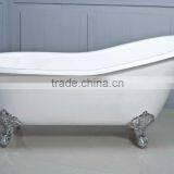 1700mm Long Classic Slipper Cast Iron Bath Tub With Gold Clawfoot thumbnail-2