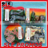 3D Rubber Resin Tourism Souvenir Refrigerator Magnets Resin Fridge Magnet Thermometer Refrigerator Magnets