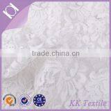 New Arrival 100% Cotton White Rose for Ladies Dress Lace Fabric White Lace Fabric thumbnail-3