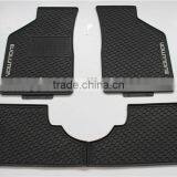 Custom-Fit All-Weather Rubber Floor Mats 4 Pc Set - for Mitsubishi Lancer Evolution - Black thumbnail-2