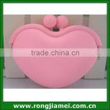 Cute Silicone Custom Print Red Heart Shaped Coin Purses For Ladies thumbnail-3