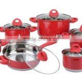 12pcs of Stainless Steel Germany Cookware/cooking Pot Cookware Set