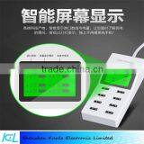 Intelligent USB Charger With LCD Screen , 9.2A 8 Port Multi Port Usb Charger Adapter Universal CE ROHS thumbnail-3