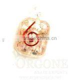 Rose Quartz Orgone Rounded Square Pendant : Orgone Supplier Khambhat thumbnail-1