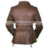 Leather Media Motorcycle Jacket for Women thumbnail-2