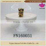 3D Electroplating Squirrel Shaped Ceramic Cakestand Plate