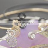 Cute and Feminine Brass Pineapple Bracelet