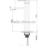 Royal Rectangular Basin Faucet With Long Neck 18 1102 thumbnail-2