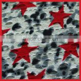 Knitted Cotton Rayon TR Polyester Burnout Fabric