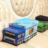 Cartoon Car Stool Toy Storage Box Storage Box Oxford Cloth Stool Creative Oxford Cardboard thumbnail-3