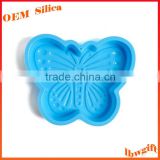 Blue butterfly shape silicone cake mould Chocolate mould FDA silicone kitchenware