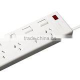 Power Strip SAA Power Strip Australia Standard 4 Outlet Power Board With Cable 4V-74 3X1.0mm