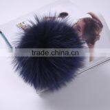 Fluffy Fur Ball Pom Pom Keychain for Car Key Ring or Handbag Accessories KZ160077 thumbnail-2