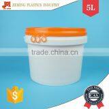 Plastic Pail for Latex Material, 5 Liter Bucket Plastic, Paint and Chemical Bucket With Plastic Handle thumbnail-1