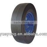 4.00-8 Flat Free Wheel/polyurethane Wheel/metal Rim PU Foam Wheel/