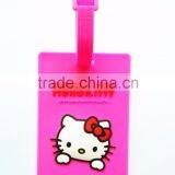 Cartoon Cute Airplane Shaped Soft PVC Luggage Tag Wholesale Bag Tag