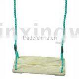 outdoor wooden swing