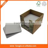 Promotional blank paper memo pads in card box/case