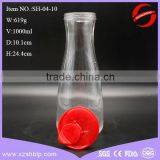 Factory Cost 1liter Glass Milk Bottle With Lid Wholesale thumbnail-2
