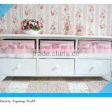 Storage Cupboard Drawers Shelf White Large 6 Shoe Storage Box Bedroom Baby Wood thumbnail-4
