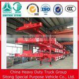 Factory Price 3 Axles 40 ft Skeleton Container Trailer , 20 ft Skeleton Semi Trailer Container Chassis thumbnail-6