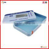 Metal High Quality Rectangle Battery Tin
