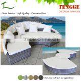 YH-8039B Outdoor Round Sofa Holiday Hotel Daybed Sofa Set thumbnail-2