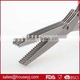 Hot Sale Stainless Steel 5 Layer Blades Kitchen Herb Scissors With Soft Grip Handle thumbnail-4