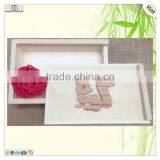 Cute Decorating Painted Square Wooden Chocolate Gift Box thumbnail-4