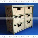 High Quality Cheap Wooden Cabinet With Many Baskets thumbnail-4