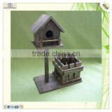 Популярный элегантный деревянный виночный ящик в форме домика с садом thumbnail-2