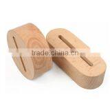 3D Wooden Lamp Base Wooden Material Customized Desk Lamp Real Natural Wooden Bases thumbnail-4