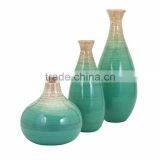 High Quality Best Selling Spun Bamboo Laccquer Ombre Style Aqua Vase From Vietnam thumbnail-2