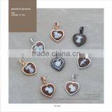 925 Sterling Silver Heart-Shaped Handmade Cameo Pendants Made in Italy P20 Cameo17mm thumbnail-1