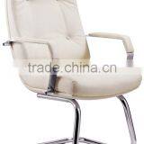Elegnt Big Boss Manager White Leather Executive Computer Swivel Chair thumbnail-4