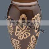 Fancy Home Use Urn | Decorative Urns | Funeral Urn Flower Arrangements | Metal Cremation Urn thumbnail-1