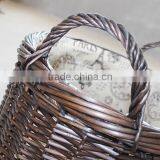 Large Black Wicker Eco-friendly Laundry Basket thumbnail-3