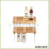Bamboo Kichen Storage Rack Dish Rack With Metal Homex-BSCI Factory thumbnail-2