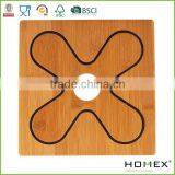 Bamboo 2pc Coaster Set/Bamboo Trivet/Homex_FSC/BSCI Factory