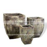 Ancient Glazed Pot, Antique Outdoor Planter thumbnail-1