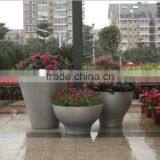 Grey Fiberglass Flower Pot thumbnail-3